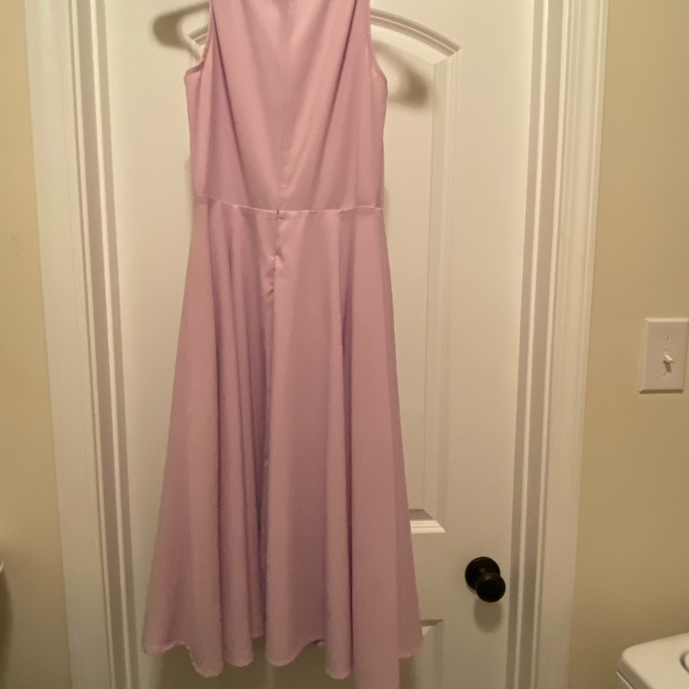 Lavender V Neck dress